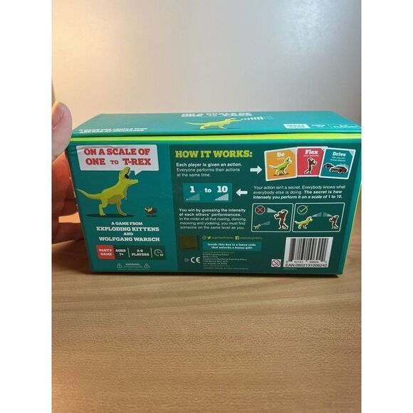 Exploding Kittens On A Scale of One to T-Rex 2-8 Players Party Game New Open Box - Picture 6 of 6